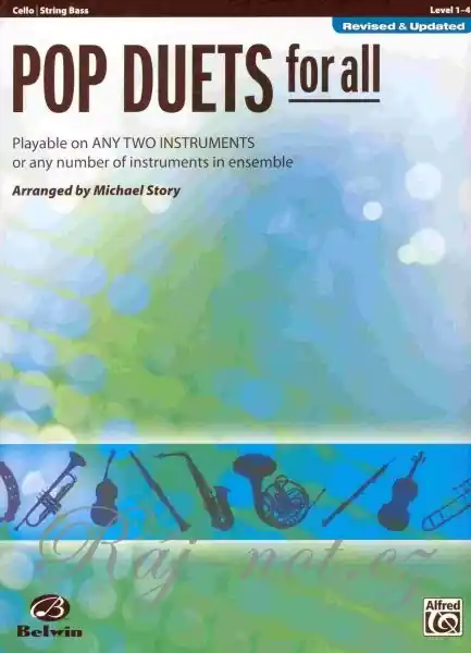 Cenová Bomba POP DUETS FOR ALL (Revised and Updated) level 1-4 // cello/string bass