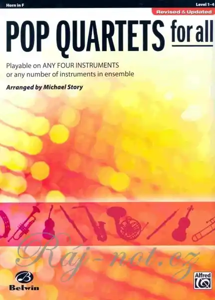 POP QUARTETS FOR ALL (Revised and Updated) level 1-4 // lesní roh (horn in F) Oblíbený