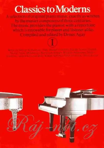 Classics to Moderns 1 (red book) / 31 jednoduchých skladbiček pro klavír (1+) Akční Cena