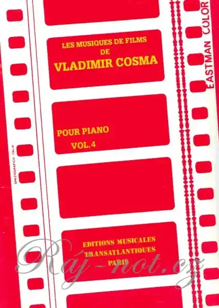 Akční Cena LES MUSIQUES DE FILM 4 by Vladimir Cosma - piano solos