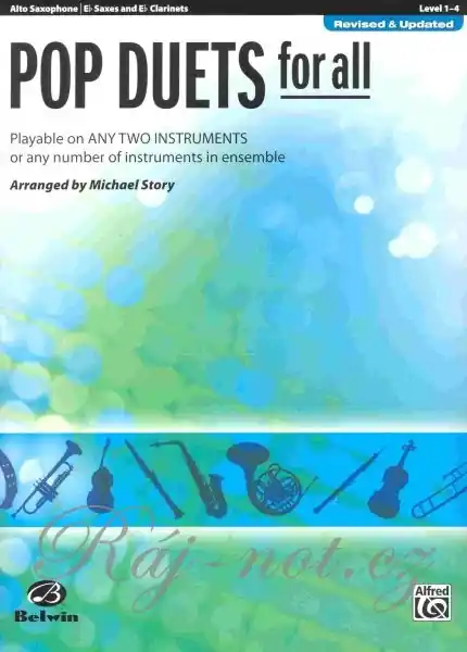 POP DUETS FOR ALL (Revised and Updated) level 1-4 // alt saxofon / Eb klarinet Kup Teď