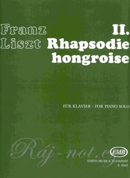 Expresní Doručení Liszt - Hungarian Rhapsody No.2 - Uherská rapsodie č.2 pro klavír