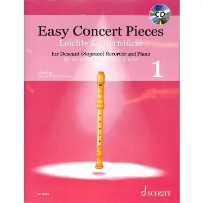 Easy Concert Pieces 1 - pro zobcovou flétnu a klavír Tovární Cena