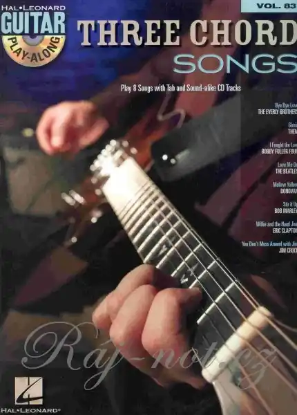 Koupit Online Guitar Play Along 83 - THREE CHORD SONGS vocal/guitar & tab