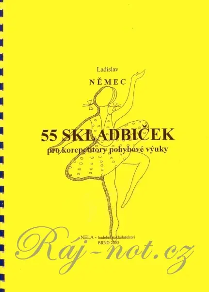 55 skladbiček pro korepetitory pohybové výuky Zlevněný