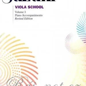 Autentický Suzuki Viola School 3 - klavírní doprovod