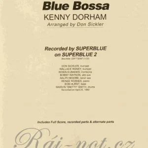 Super Cena BLUE BOSSA (Jazz Octet) - partitura a party