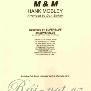 M & M (JAZZ OCTET) / partitura a party Pouze Dnes