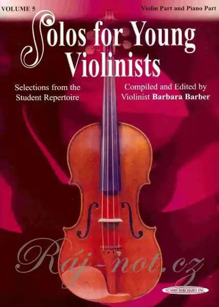 Jen Po Omezenou Doba Solos for Young Violinists Vol. 5 - 8 skladeb pro housle a klavír