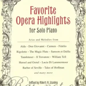 Pouze Dnes Favorite Opera Highlights for solo piano / Oblíbené operní melodie pro sólo klavír
