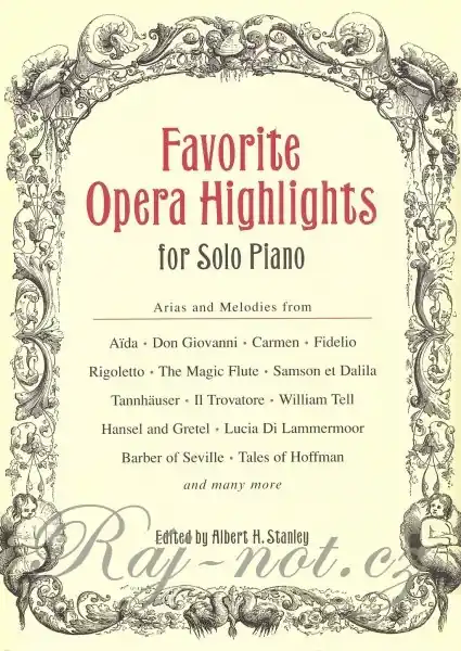 Pouze Dnes Favorite Opera Highlights for solo piano / Oblíbené operní melodie pro sólo klavír