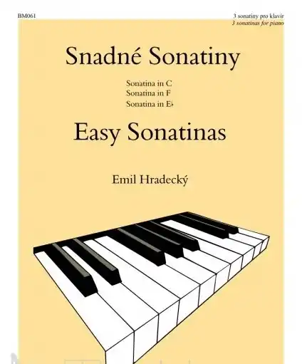 Hradecký Emil SNADNÉ SONATINY pro klavír Rychlé Dodání