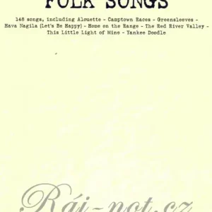 Budgetbooks - Folk Songs pro klavír/zpěv/kytara Koupit Online