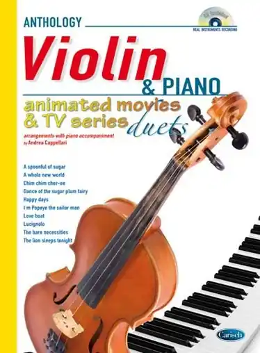 Animated Movies and TV Duets for Violin And Piano Dokud Zásoby Vydrží