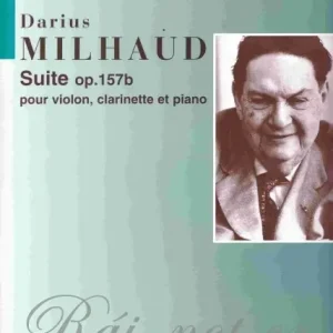 Suite Op. 157b by Darius Milhaud for violin, clarinet & piano / partitura + party Zlevněný