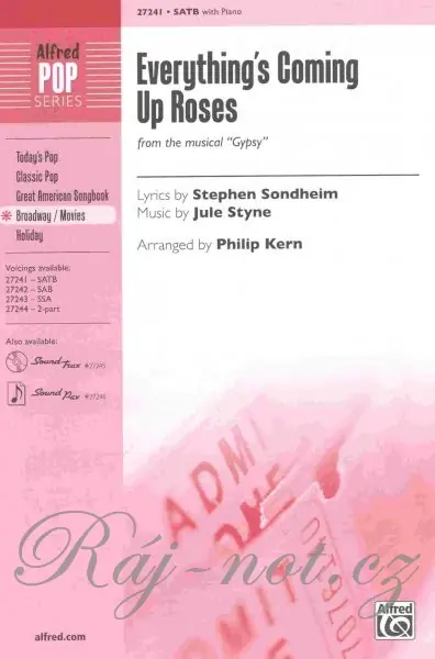 Finální Výprodej Everything‘s Coming Up Roses (from GYPSY) / SATB* + piano