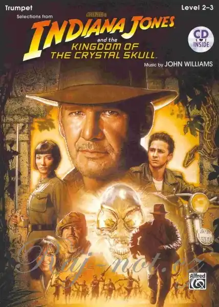 INDIANA JONES & THE KINGDOM OF THE CRYSTAL SKULL - 5 skladeb pro hráče na trubku Omezená Nabídka