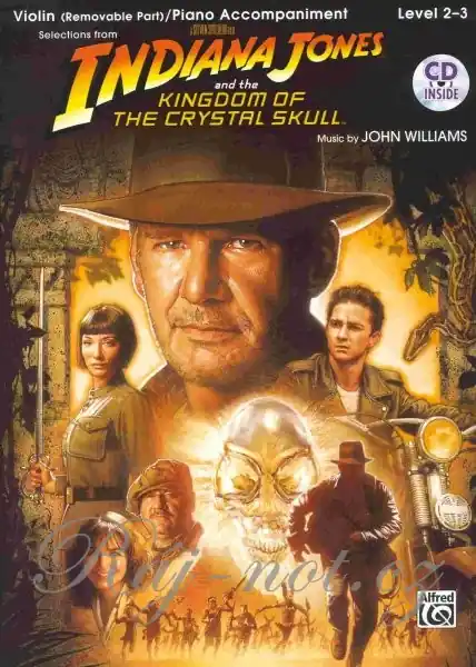 INDIANA JONES & THE KINGDOM OF THE CRYSTAL SKULL - noty pro housle a klavír Akční Cena