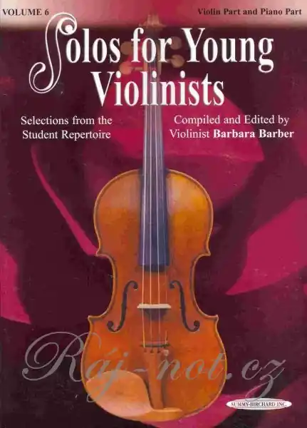 Výprodej Solos for Young Violinists Vol. 6 - 8 skladeb pro housle a klavír