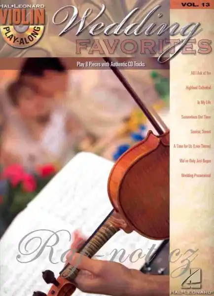 Nová Kolekce Violin Play-Along 13 - svatební melodie pro sólové housle
