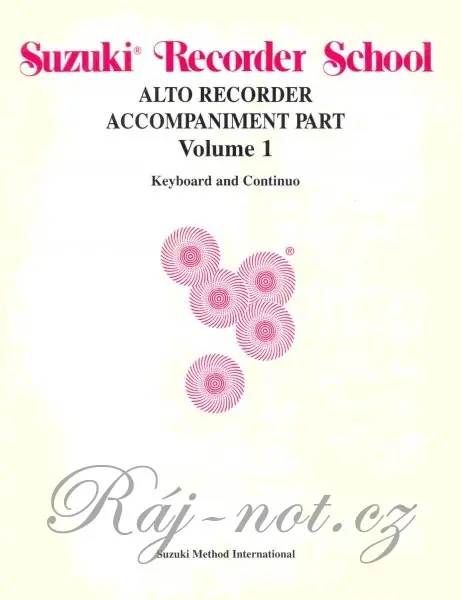 SUZUKI ALTO RECORDER SCHOOL 1 / klavírní doprovod Sezónní Sleva