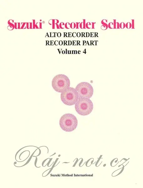 SUZUKI ALTO RECORDER SCHOOL 4 - altová zobcová flétna Nejlepší Volba
