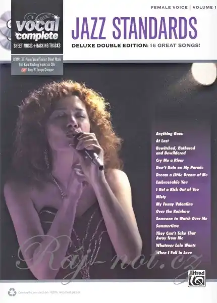 Tovární Cena VOCAL COMPLETE - FEMALE VOICE 1 - JAZZ STANDARDS + // klavír/zpěv/kytara