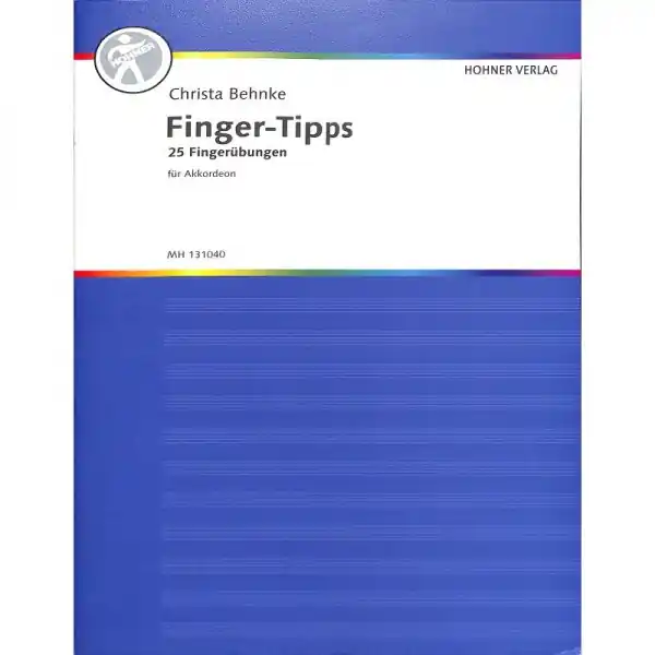 Akční Cena FINGER TIPS by Christa Behnke - 25 exercises and studies for accordion
