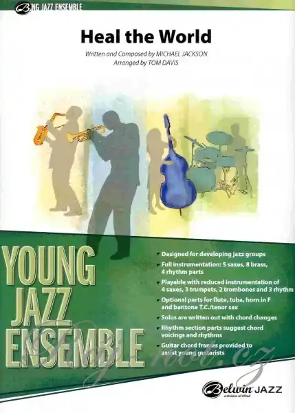 Objednat Nyní Heal the World by Michael Jackson - jazz band (grade 2) - score & parts