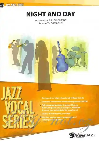 Night and Day - vocal (tenor sax) solo & jazz band (grade 3,5) / partitura + party Omezená Nabídka