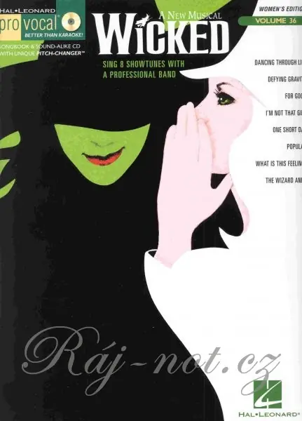Cenový Hit PRO VOCAL 36 - WICKED + audio onlline women‘s edition