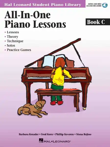 All-In-One Piano Lessons Book C - učebnice hry na klavír Nejlepší Cena