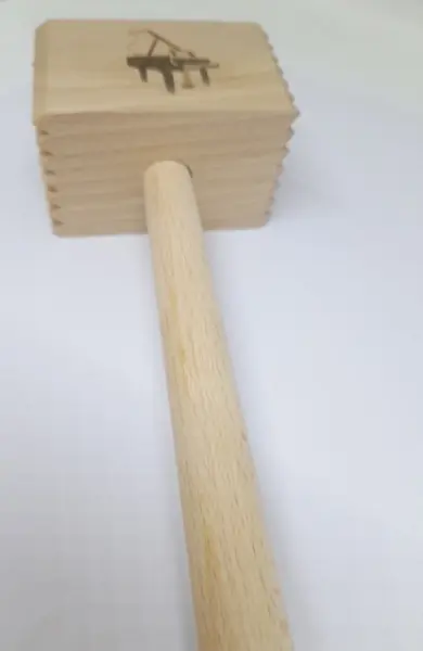 Super Cena Celodřevěná palička na maso - potisk houslový klíč