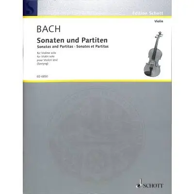 3 Sonaten + 3 Partiten BWV 1001-1006 pro housle od Bach Johann Sebastian Novinka