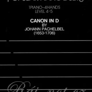 Canon in D od Johann Pachelbel - 1 klavír 4 ruce Ověřený