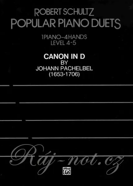 Canon in D od Johann Pachelbel - 1 klavír 4 ruce Ověřený