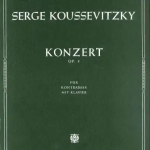 Konzert für Kontrabass und Orchester, op.3 - noty pro kontrabas a klavír Nízká Cena