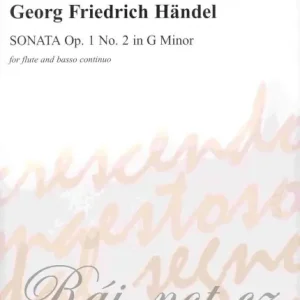 Super Cena HANDEL - SONATA Op.1 No.2 in G Minor / příčná flétna + klavír (+ violoncello)