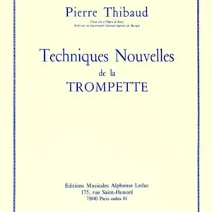 Thibaud Technique Nouvelle De La Trompette Trumpet Book French Nejlepší Volba