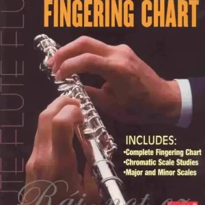 Flute Fingering Chart - prstoklady a hmaty pro příčnou flétnu Akční Cena
