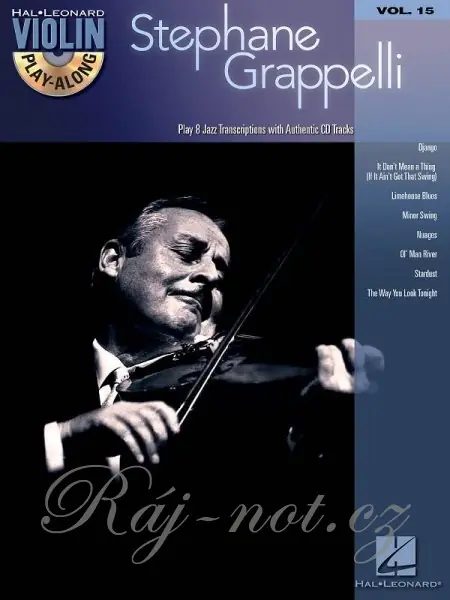 Koupit Online Violin Play-Along 15 Stephane Grappelli - 8 skladeb pro housle