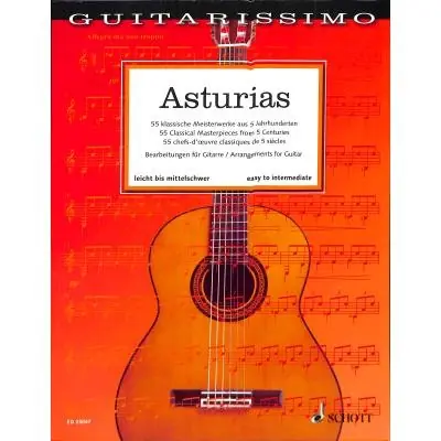 Asturias 55 skladeb z 5 století pro kytaru Omezená Nabídka