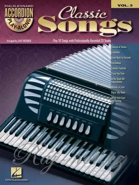 Accordion Play Along 3 - CLASSIC SONGS Vysoce Kvalitní
