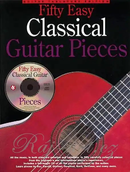 Fifty Easy Classical Guitar Pieces / jednoduchá kytara + tabulatura Aktuální
