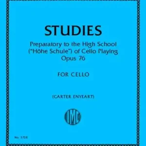 Sleva Studies Preparatory to the High School - (Hohe Schule) of Cello Playing, Op. 76 - cvičení pro violoncello