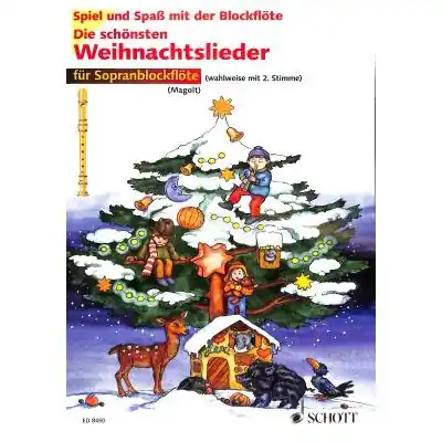 Die schönsten Weihnachtslieder - vánoční koledy pro 1 nebo 2 zobcové flétny Vysoce Kvalitní