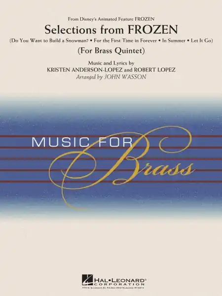 Selections from Frozen Brass Quintet Set (Score & Parts) Značkový