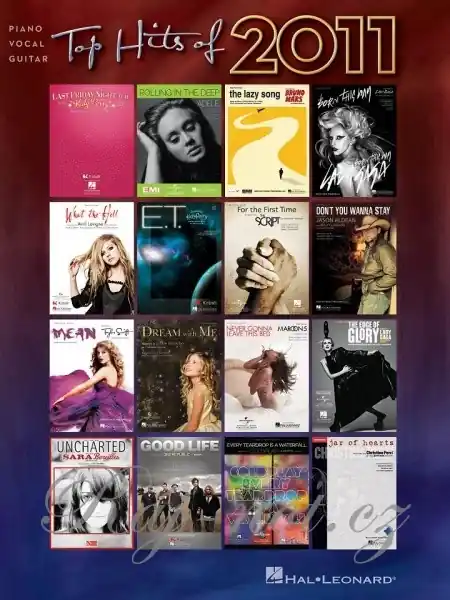 Top Prodej Top Hits of 2011 - klavír/zpěv/kytara