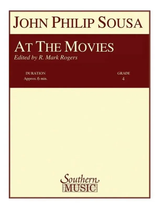 Vrácení Zdarma John Philip Sousa At The Movies (noty pro koncertní orchestr, party, partitura)