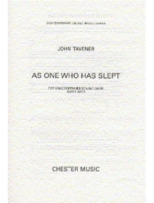 Akční Nabídka John Tavener As One Who Has Slept (noty na sborový zpěv SATB) - SADA 5 ks